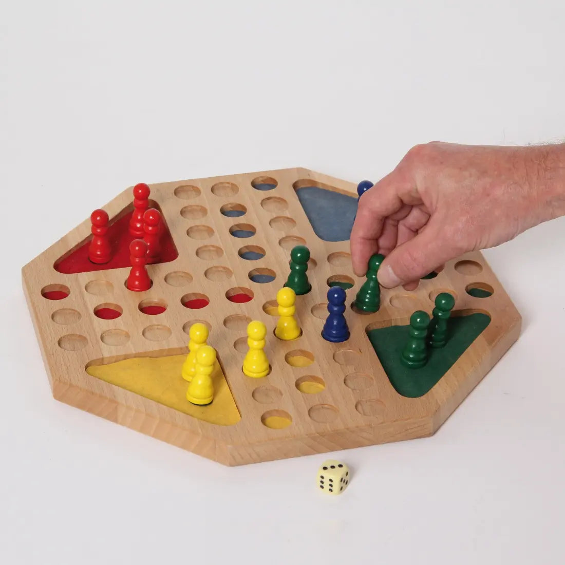 taktiles Ludo Spiel achteckig - Spiel
