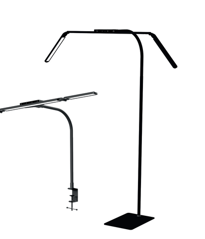 Light & Vision Tri-Lux Pro 3-in-1 Lampe (EU-Stecker) – Steh-, Tisch- & Klemmleuchte in einem