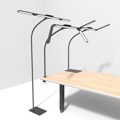 Light & Vision Tri-Lux Pro 3-in-1 Lampe (EU-Stecker) – Steh-, Tisch- & Klemmleuchte in einem