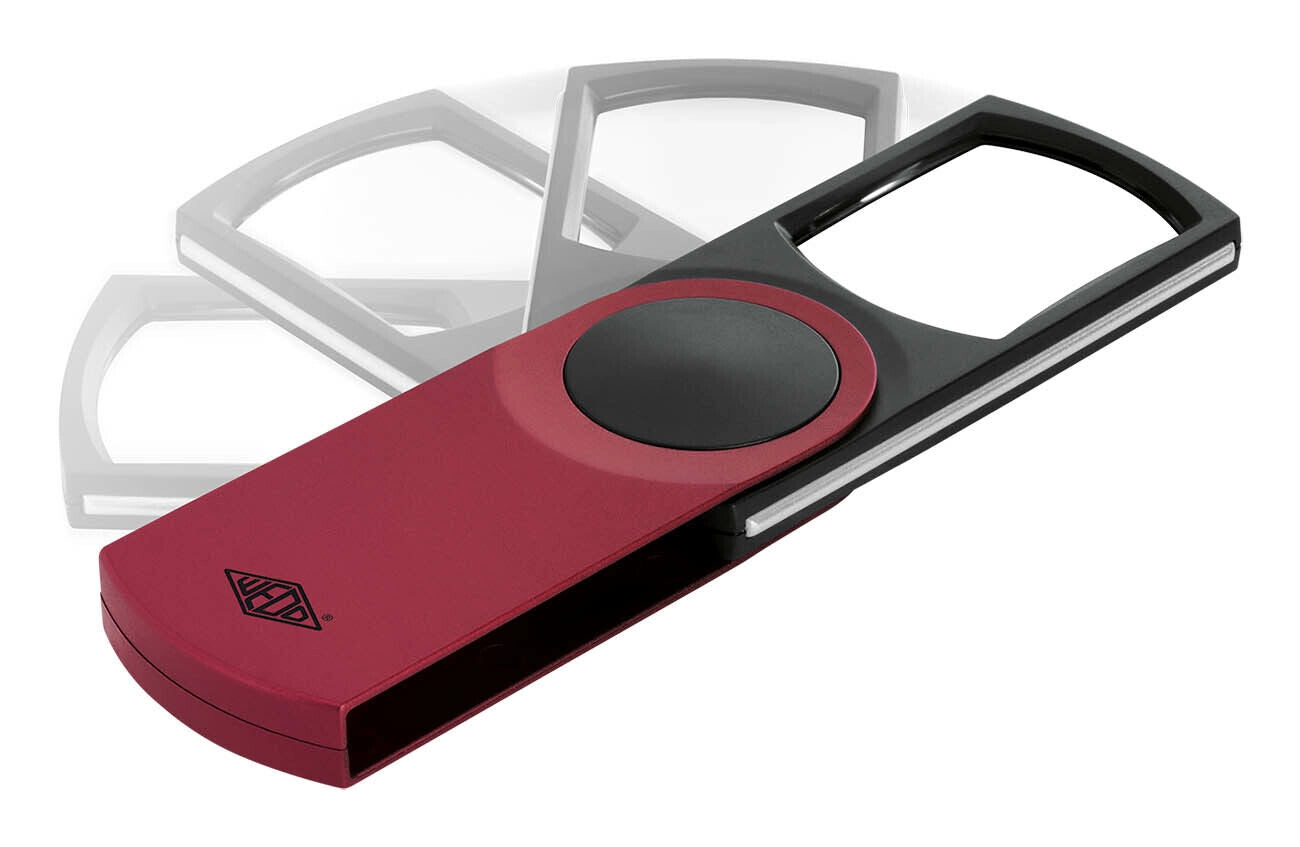 Wedo SWING-IT Rechtecklupe mit LED, 3-fach